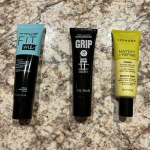 Lot of 3 Makeup Primers - Maybelline. Sephora, Revlon